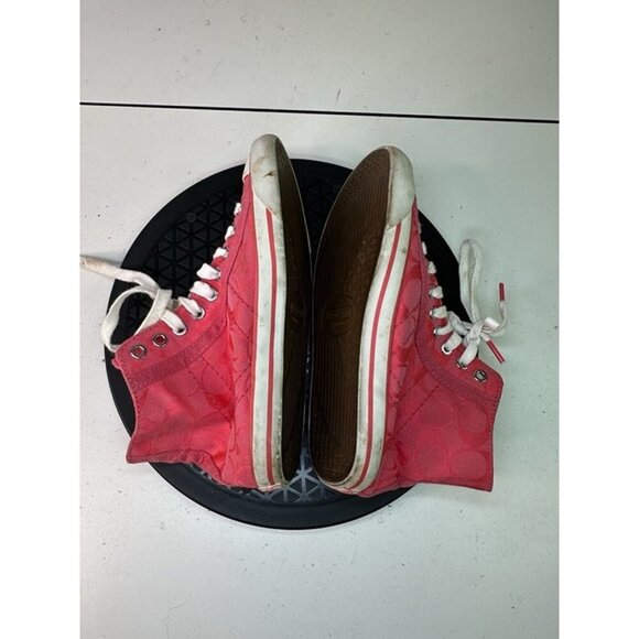 Coach High-top Sneaker Womens Pink Maisie Sz 6B - Picture 5 of 12